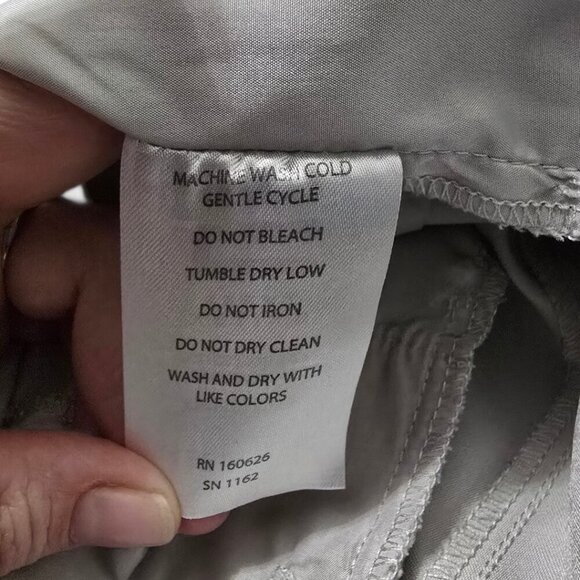 Three Sixty Six Quick Dry Light Weight Golf Pants In Silver Gray Sz 16 - Picture 9 of 9